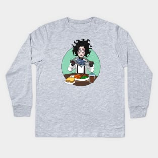 Edward ScissorHands Foodstagram Kids Long Sleeve T-Shirt